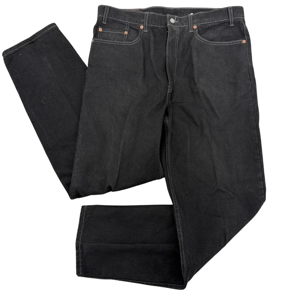 Levis 550 Relaxed Fit‎ Black Denim Jeans Mens 38x34 Vintage 1998 550-0260